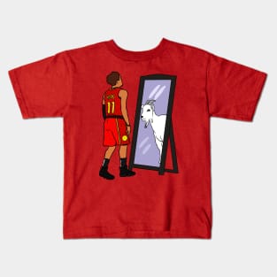 Trae Young Mirror GOAT Kids T-Shirt